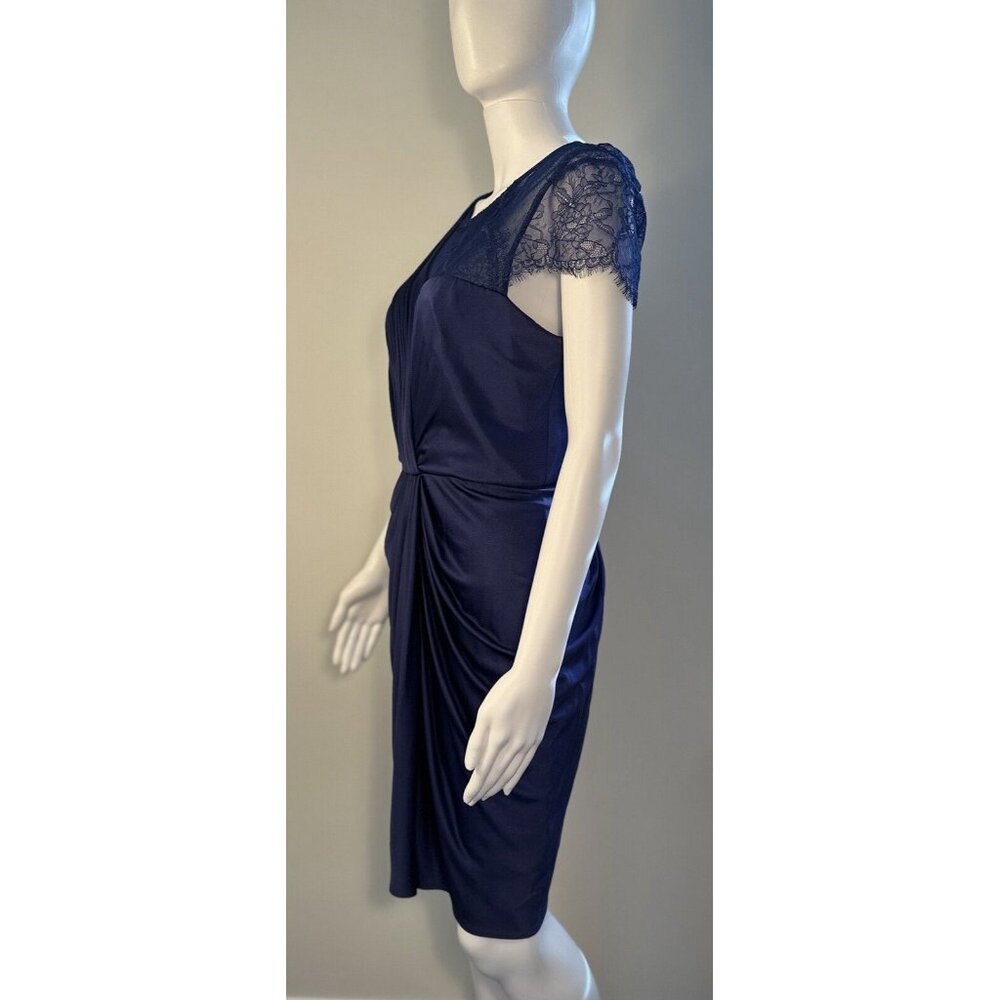 BCBG MAXAZRIA ORIENT BLUE MERCEDES COCKTAIL DRESS, WEDDING, X-MASS PARTY, FUN-M - Picture 7 of 16